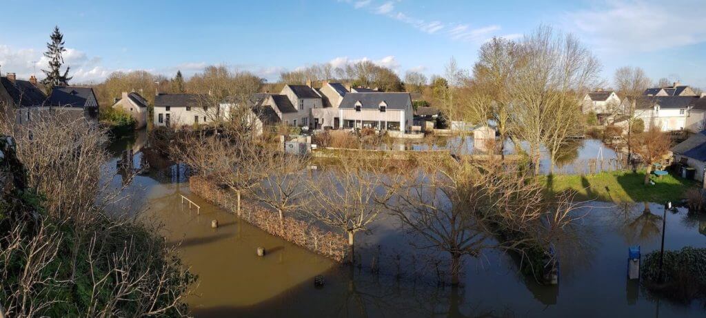 La dernière crue de 2020 à Béhuard