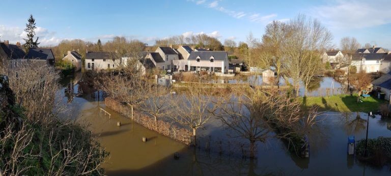 La dernière crue de 2020 à Béhuard